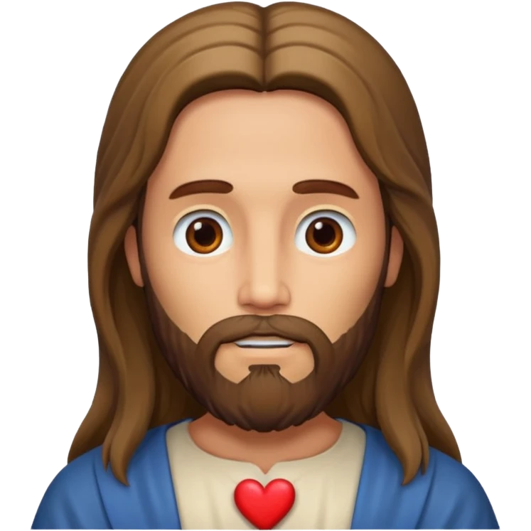 Jesus Cristo com coração emoji