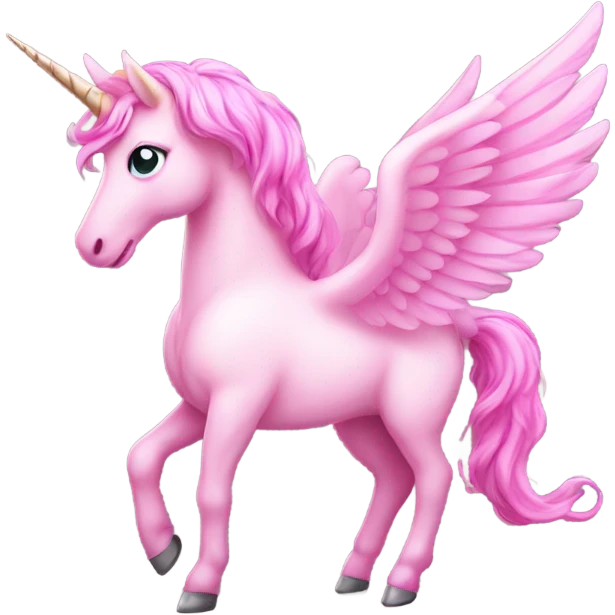 pink winged unicorn emoji