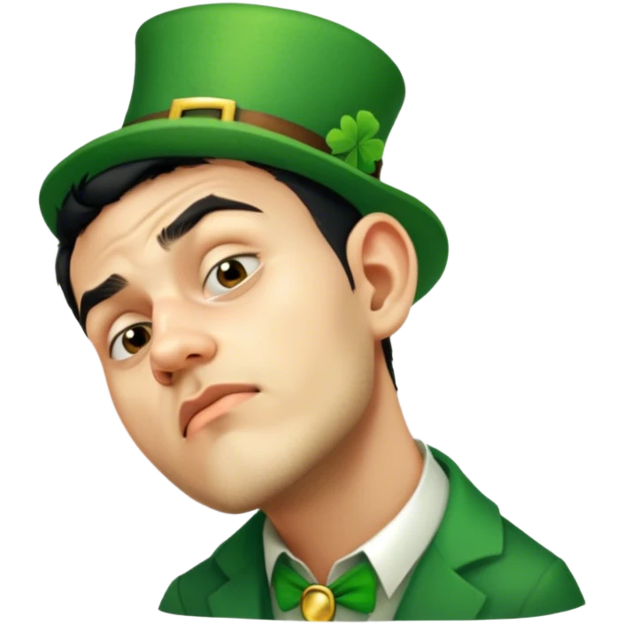 Sad Leprechaun emoji