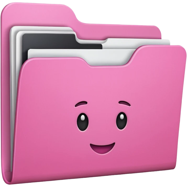 mix pink folder emoji