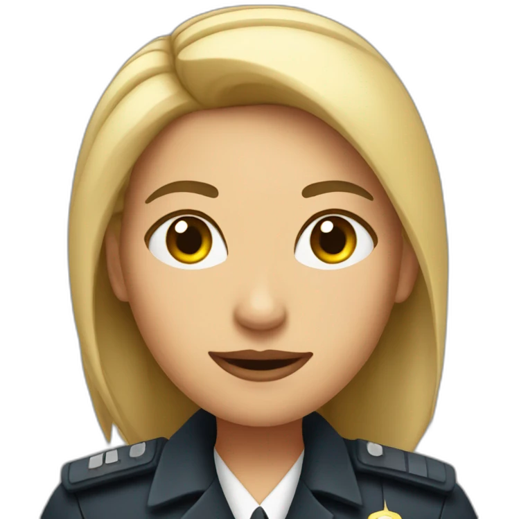 security agent woman emoji