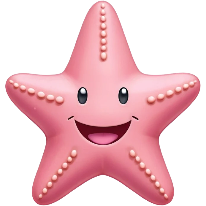 Patrick Star from SpongeBob, smiling emoji