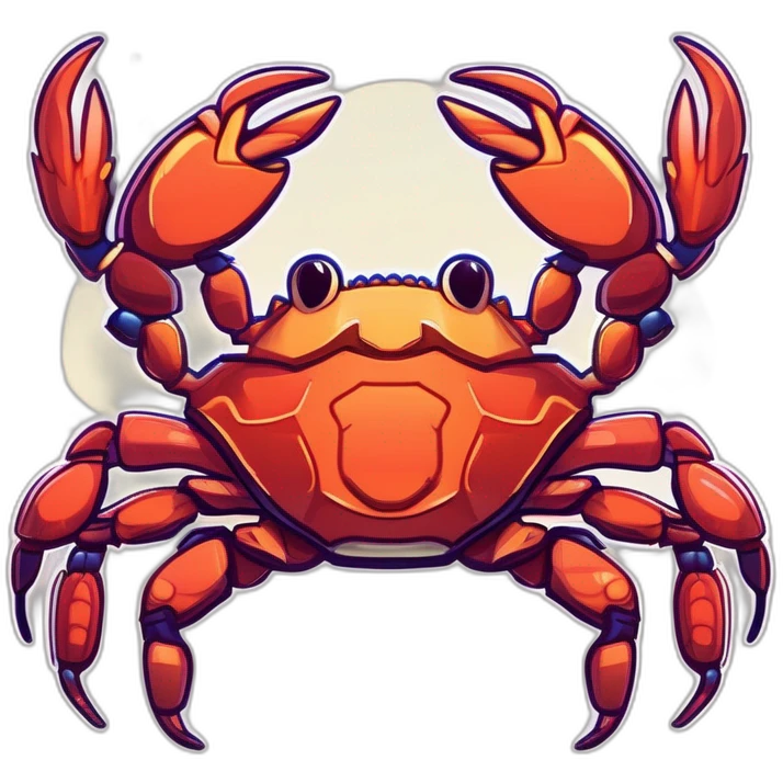 Magical crab emoji