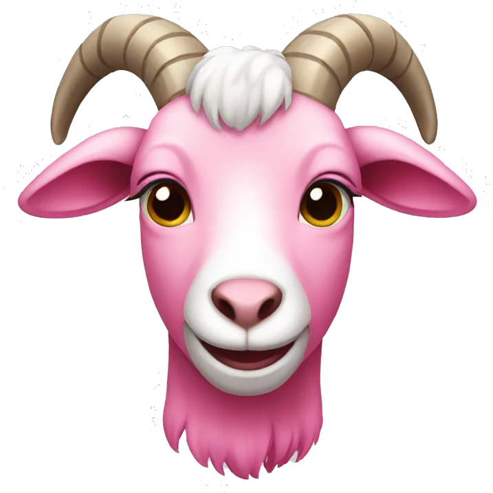 pink goat emoji