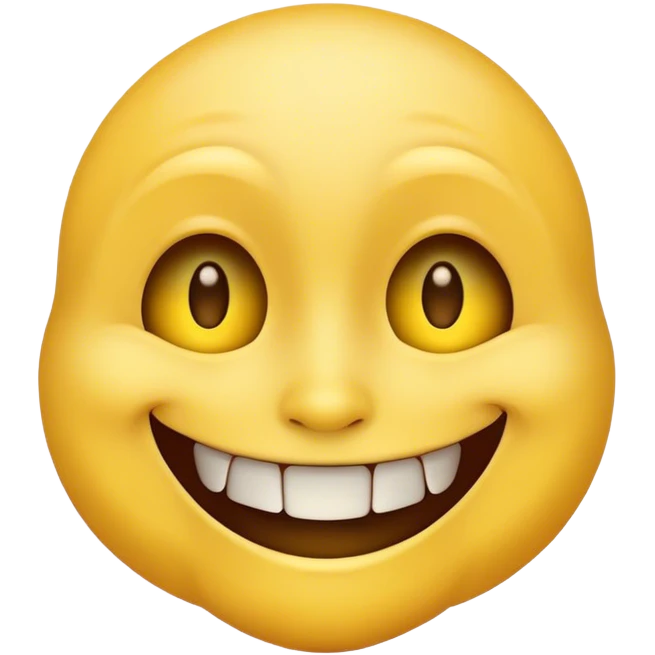 Creepy smiling emoji emoji