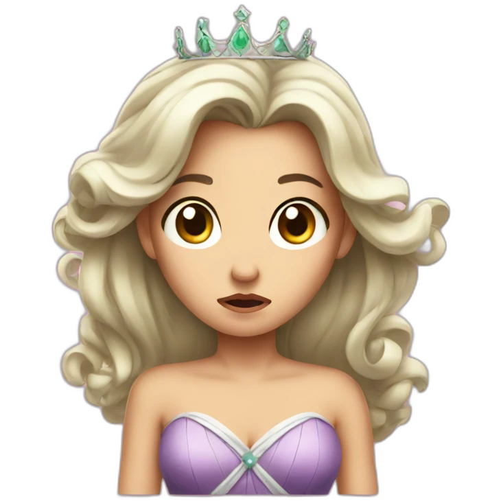 princess disgusted at bad smell emoji