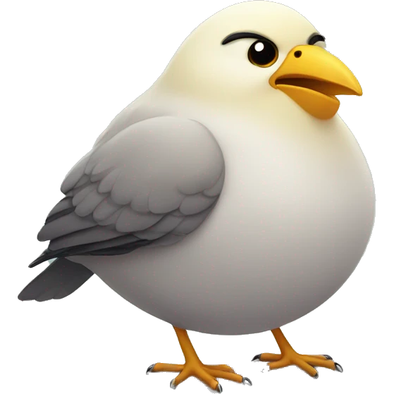 Really fat bird emoji