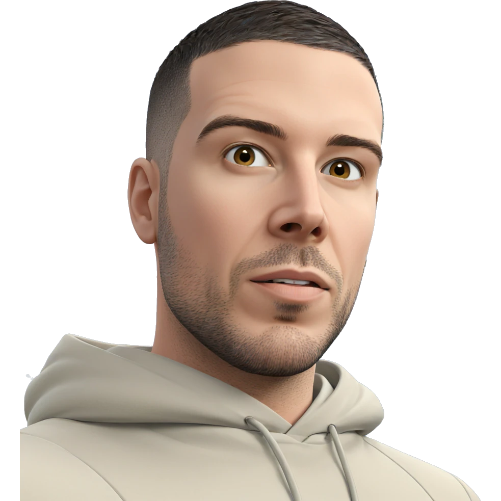 male portrait under clear sky emoji
