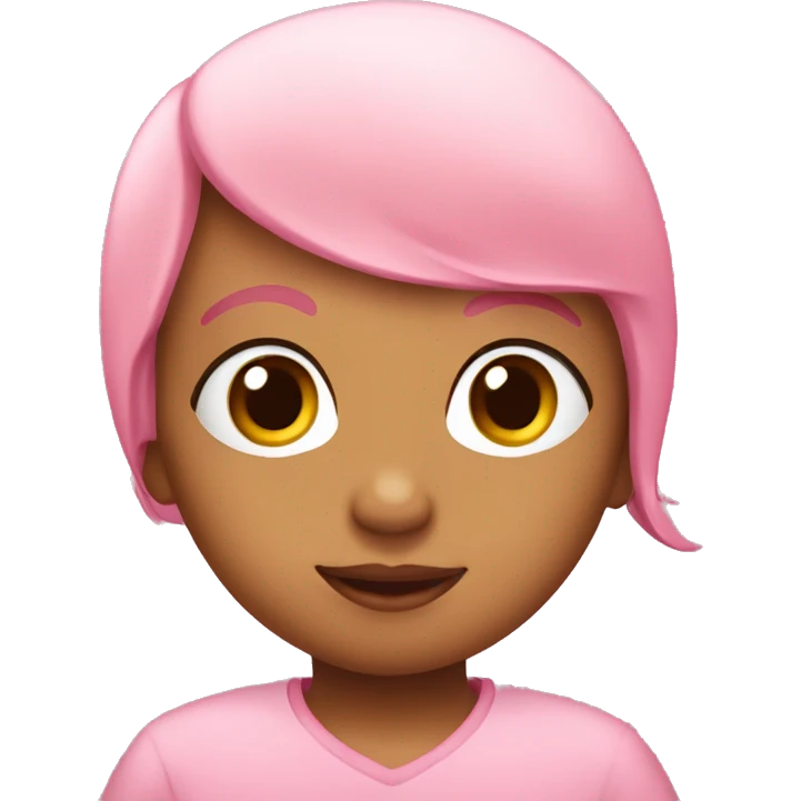 coração rosa bebé  emoji