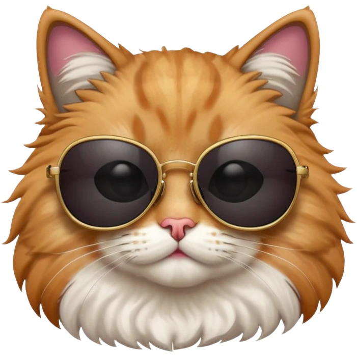 Cat wearing sunglasses emoji