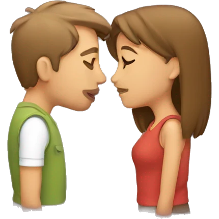 Couple kissing emoji