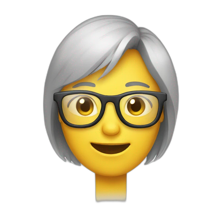 chat avec lunette emoji