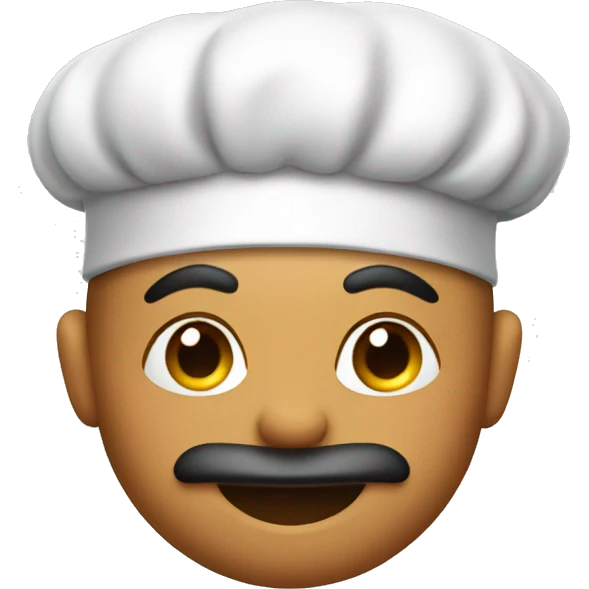 Chef making kissy face emoji
