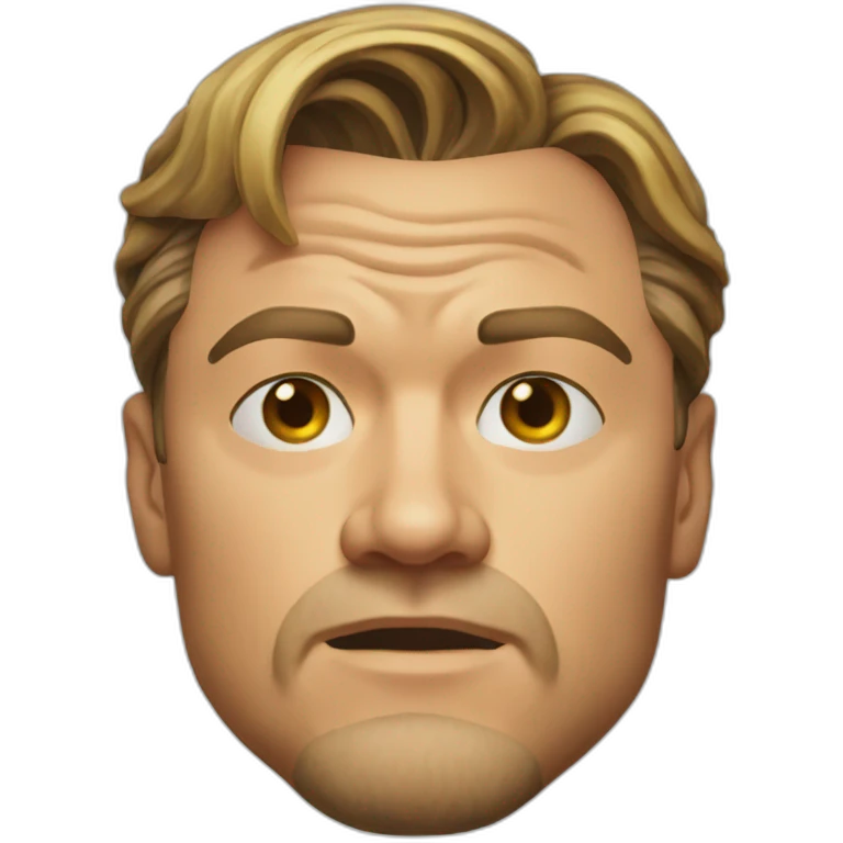 Leonardo DiCaprio realistic wrinkles emoji
