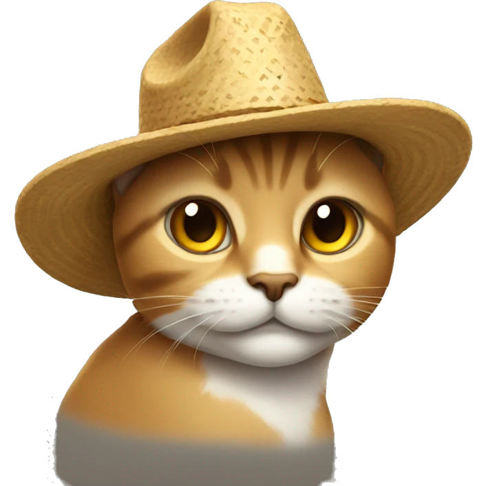 Gato con sombrero emoji