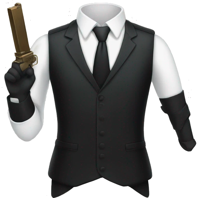 formal attire with weaponry emoji