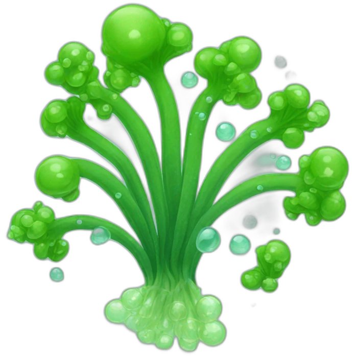 seaweed with bubbles emoji