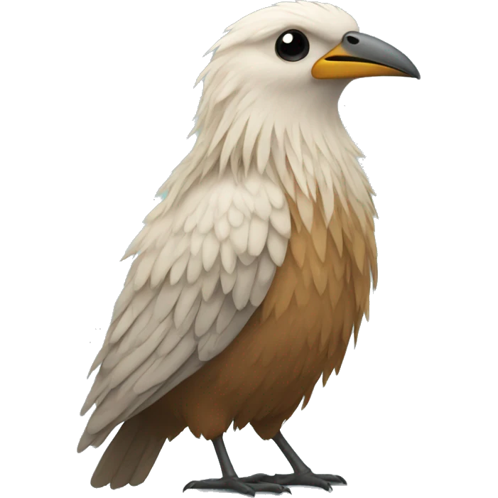 Bird with long hair emoji