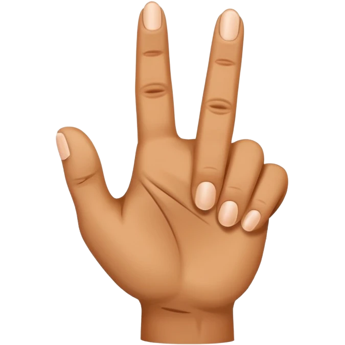 I want a hand with four fingers and one thumb and i want the pointer finger extended out and the thumb upward as to make a gun (finger gun) emoji