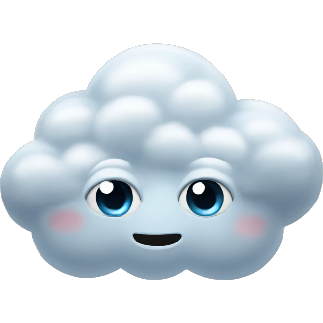 Cloud with eyes emoji