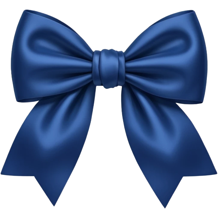 Navy blue bow emoji