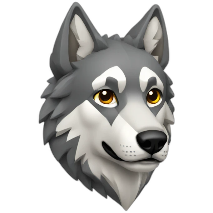 Lobo geométrico  emoji