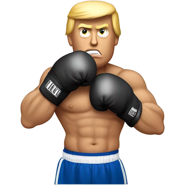 Trump boxing  emoji