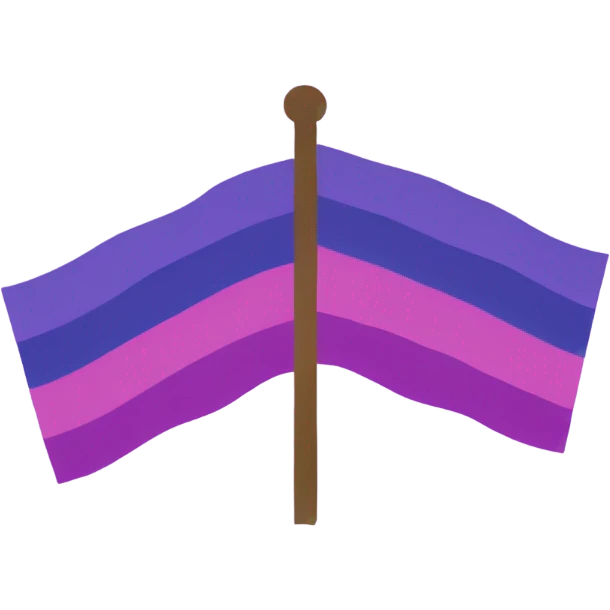 Bi flag emoji
