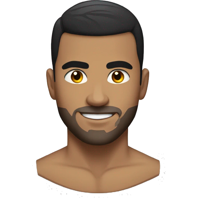 Albanian 5'7, black haired, muscular guy with buzz cut emoji