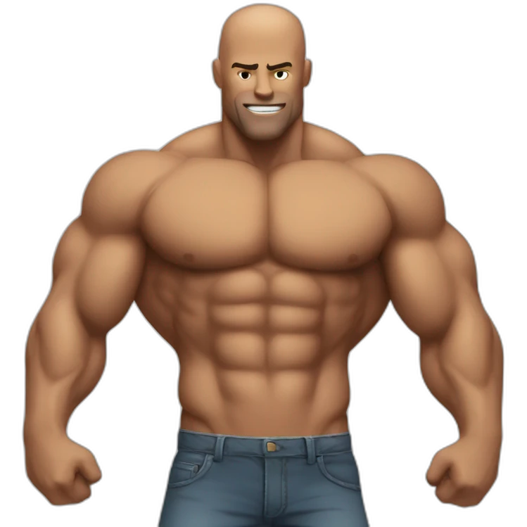 Muscle guy emoji