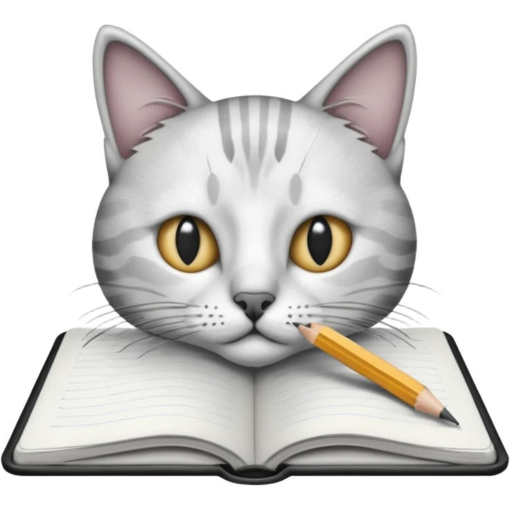 a pencil drawing in a notebook  emoji