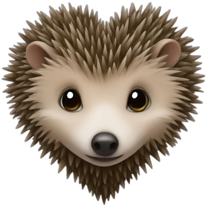 hedgehog heart emoji