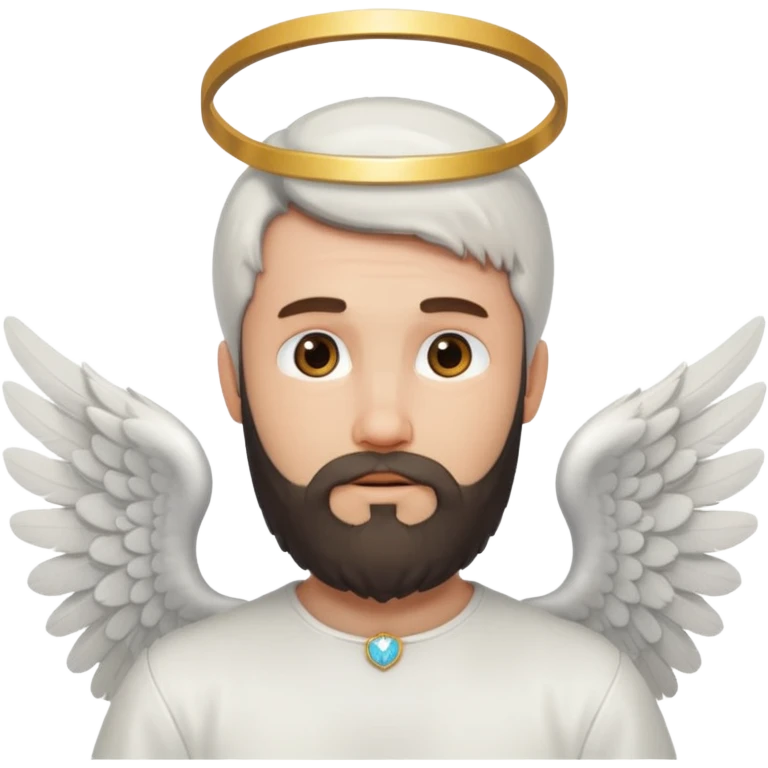 bearded man angel emoji