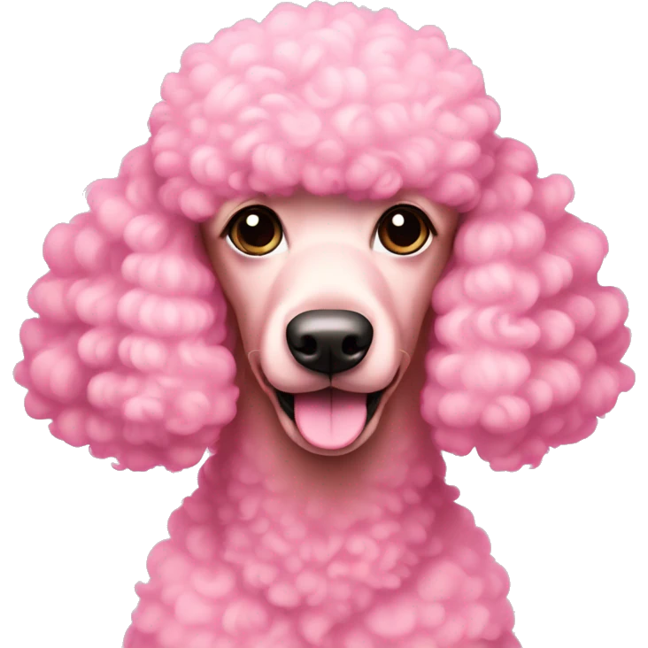 Pink poodle emoji