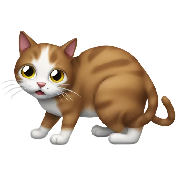 Farting cat emoji
