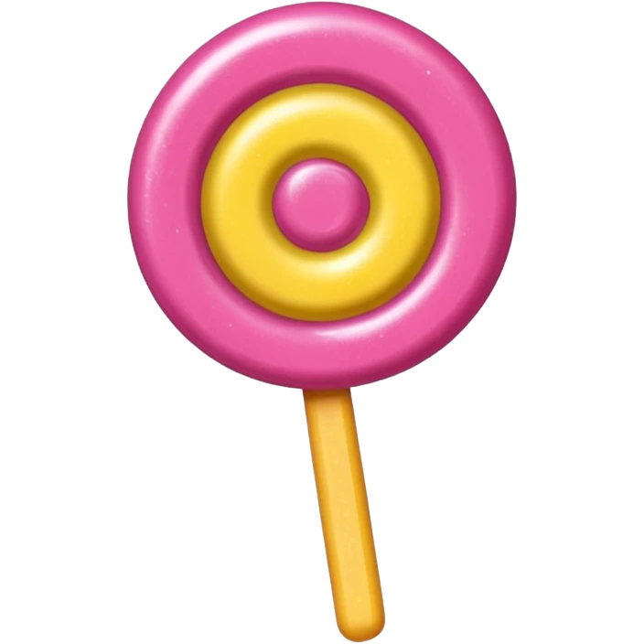 glitter pink and yellow candy emoji