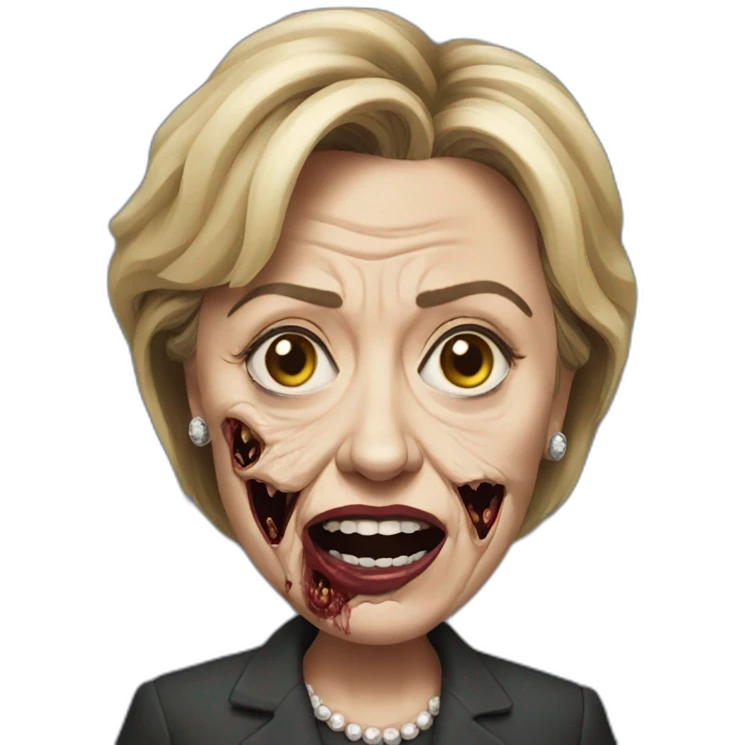 Hillary-clinton-zombie emoji