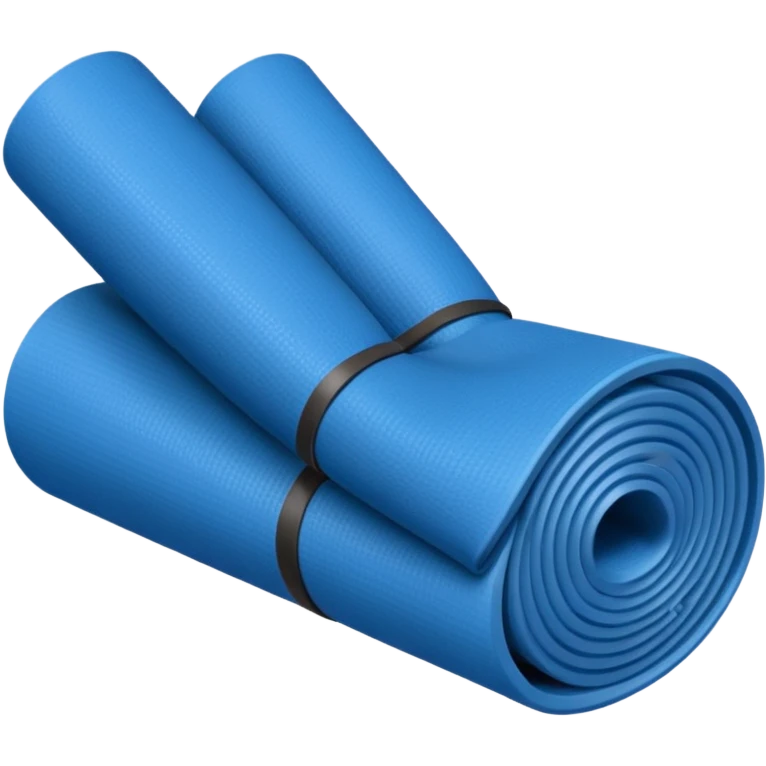 Yoga Mat blue emoji