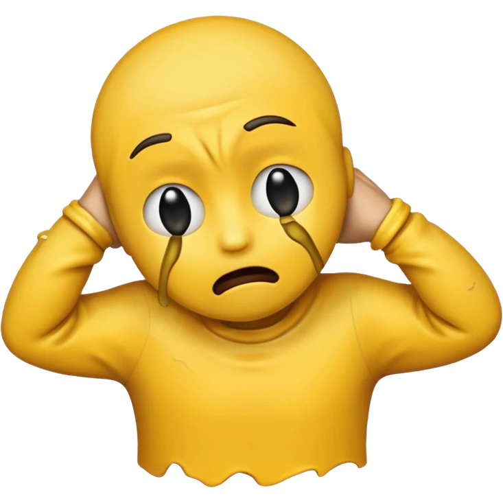 an emoji that strangles itself emoji