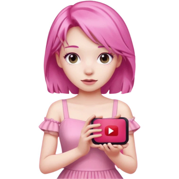 pink girly youtube emoji