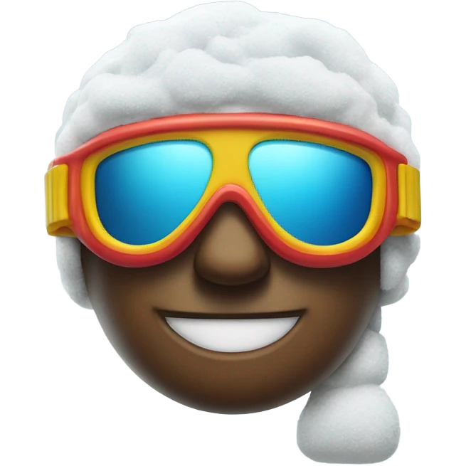 Fist and snow goggles emoji