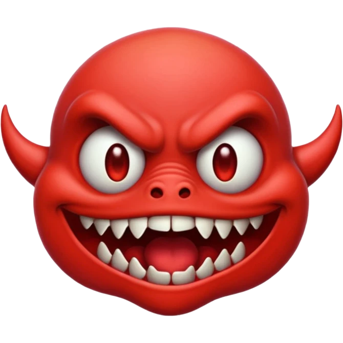 maak een emojie van de vecna  van stranger things in het rood  emoji