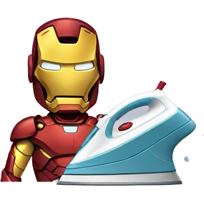 ironman ironing clothes emoji