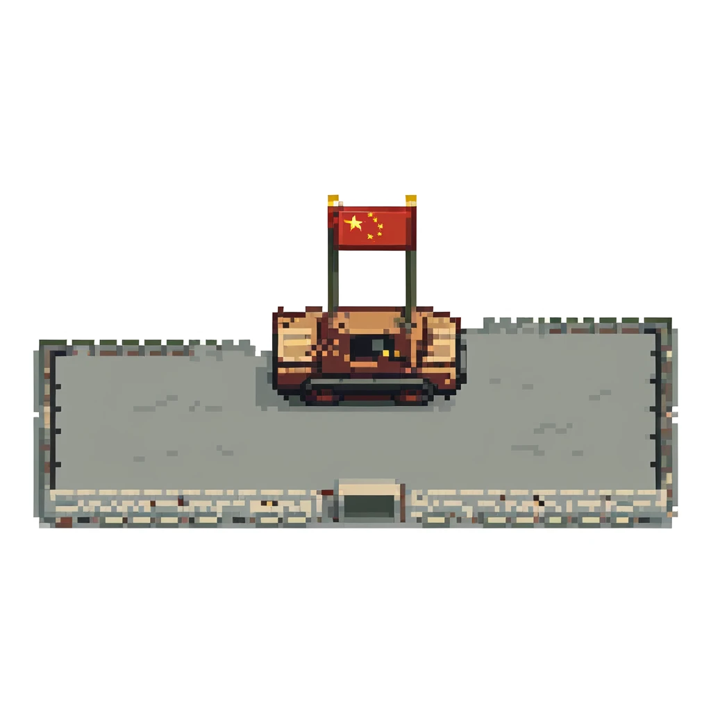 Tiananmen Square in Beijing with traditional Chinese architecture gate, sunny day, travel landmark emoji