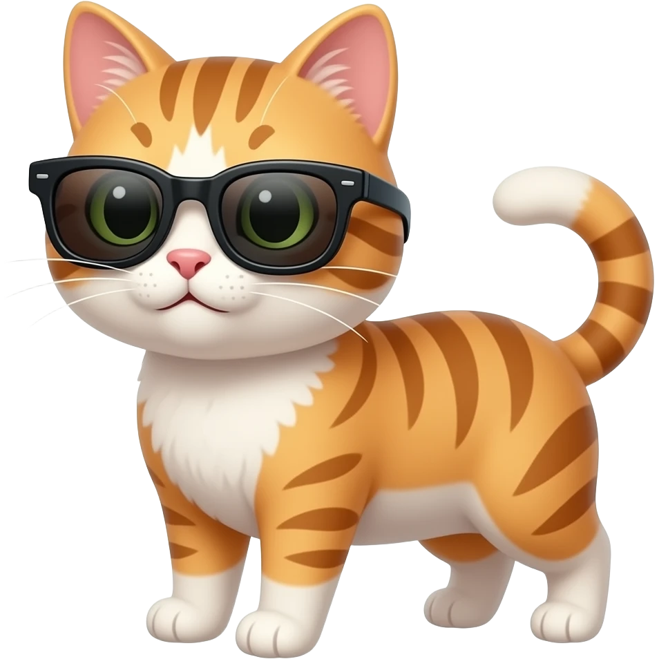 Cat wearing sunglasses emoji