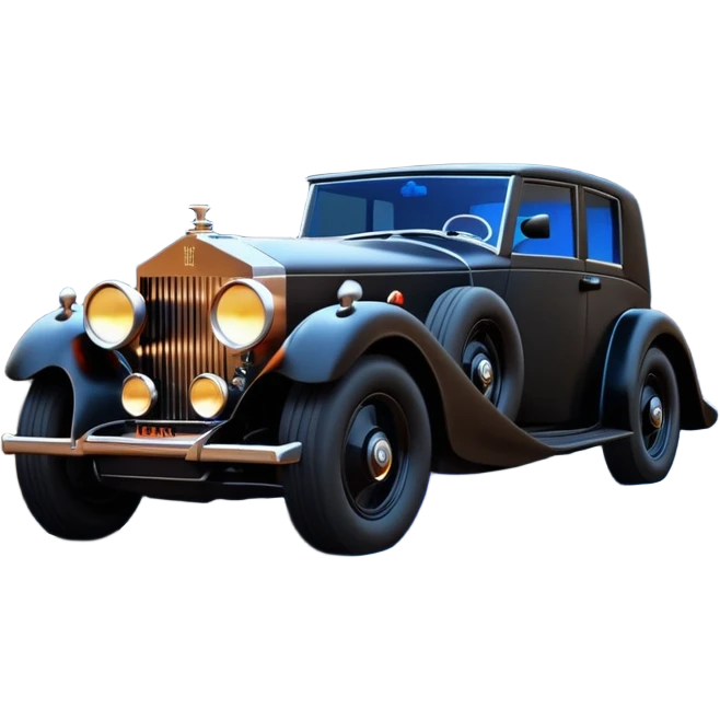  Shining Darth Vader themed 1934 Rolls Royce scary Halloween monster rc car racing dark country road blue lights  emoji