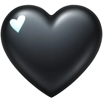 A sparkling black heart emoji