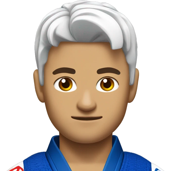 jiu jitsu fighter faixa branca emoji