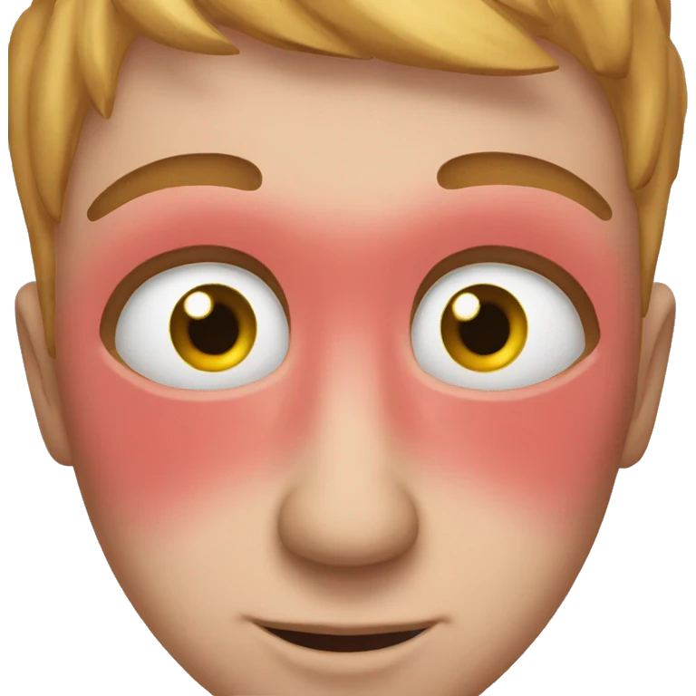 red itchy eyes emoji