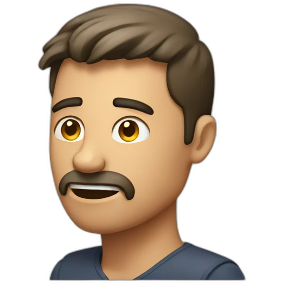 man telling no emoji